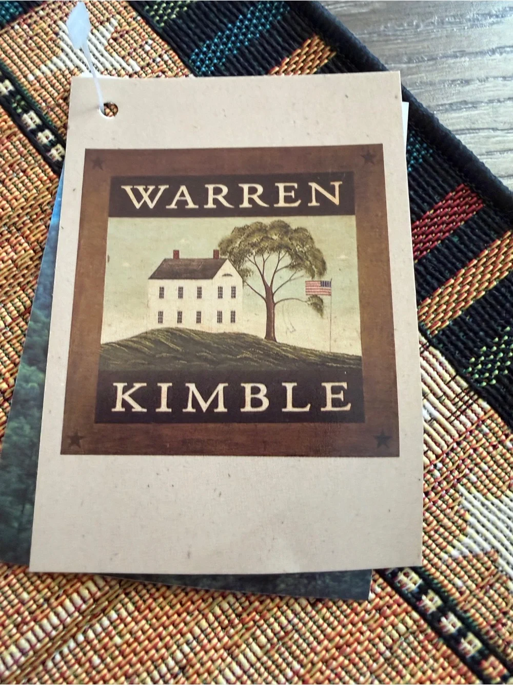 Warren Kimble Set 4 Tapestry Placemats Rooster Various Colors Country Farm Decor